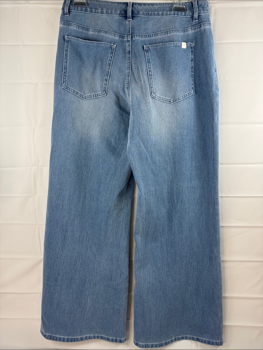 Halara Flex Denim Wide Leg Jeans Medium Stretch High Rise Light Wash - Picture 5 of 13